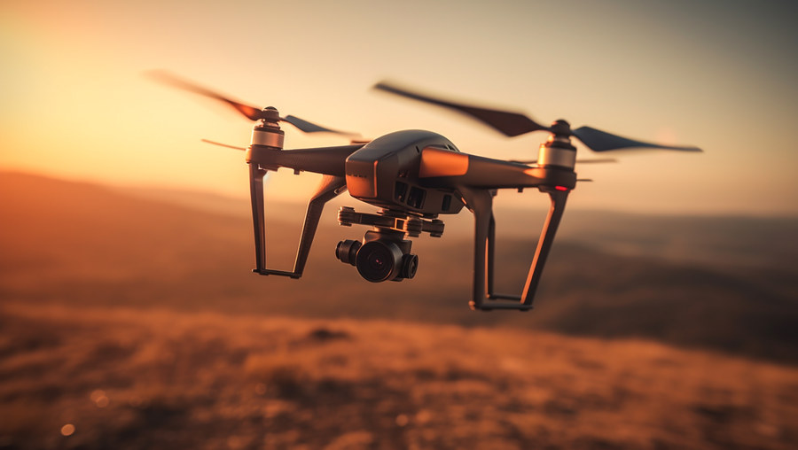 Drone used for aerial imagery acquisition