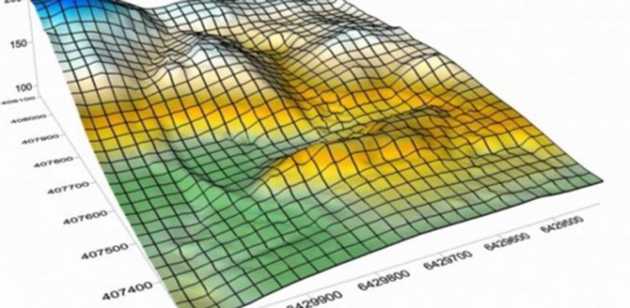 Digital elevation model surface