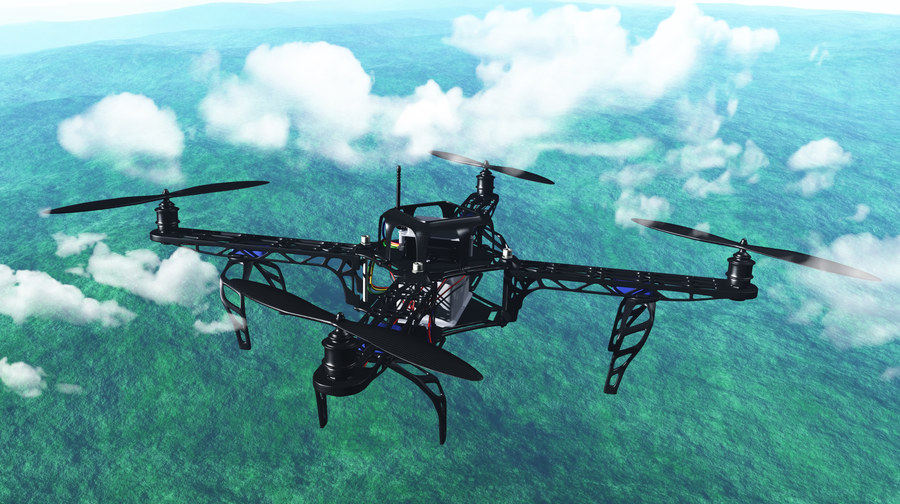 Airborne LiDAR acquisition drone