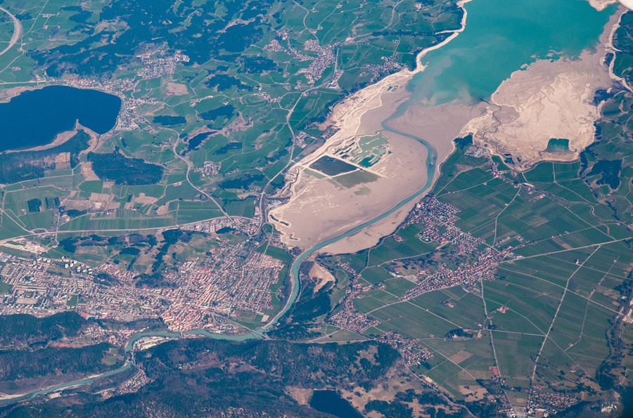 Orthophoto created from aerial imagery